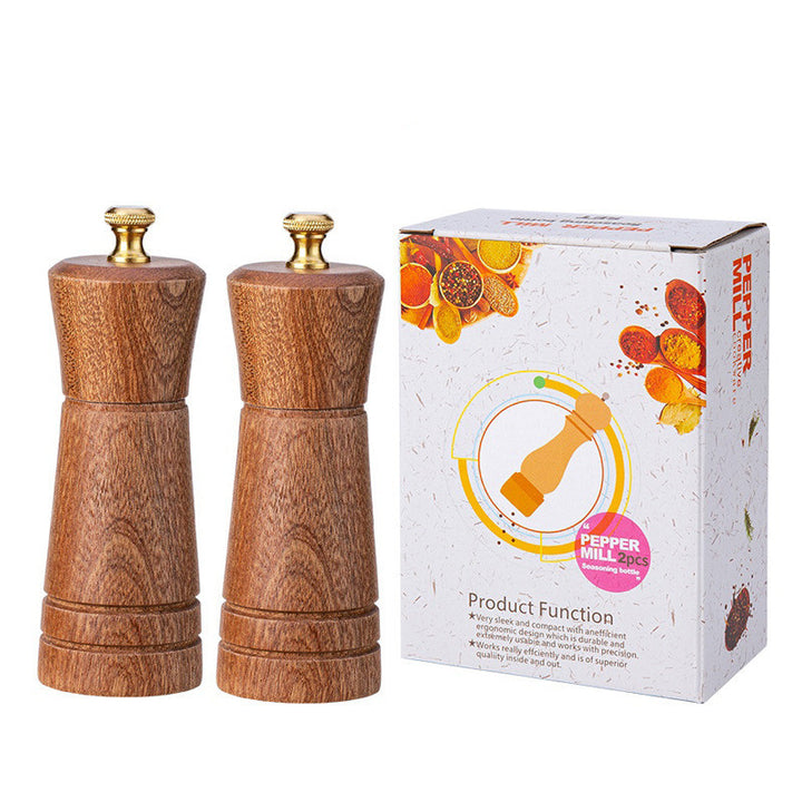 Solid Wood Pepper Seasoning Jar