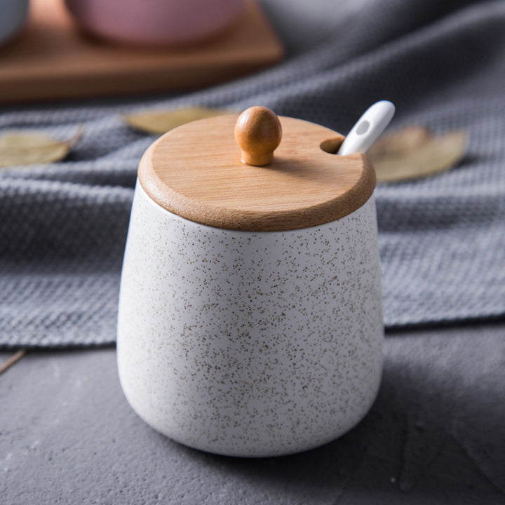 Japanese ceramic seasoning pot