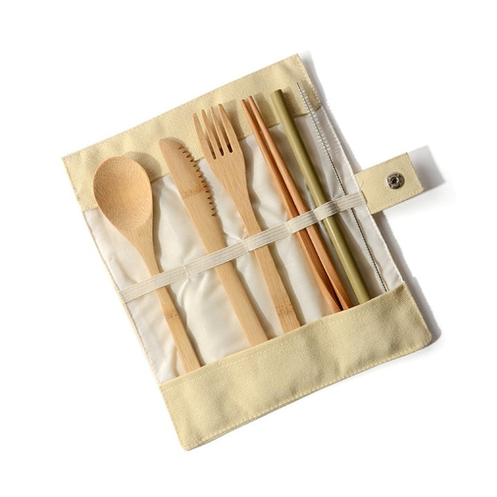 To-Go Bamboo Cutlery Set – Eco-Friendly Travel Essentials