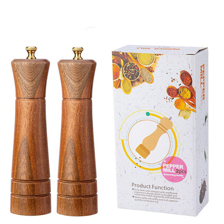 Solid Wood Pepper Seasoning Jar