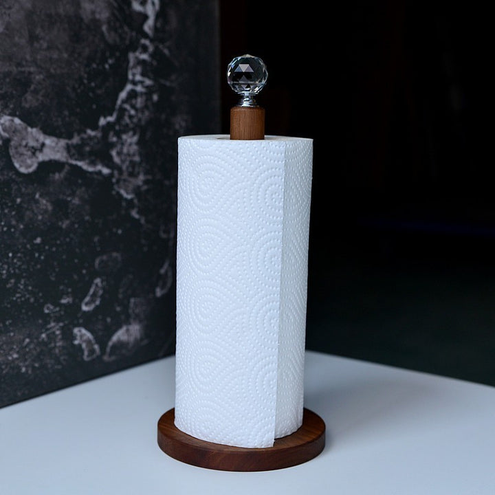Solid Wood Kitchen Paper Towel Holder