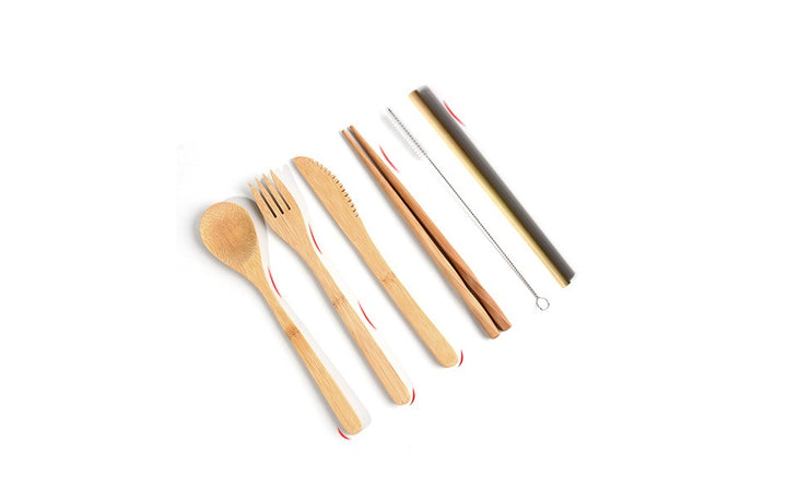To-Go Bamboo Cutlery Set – Eco-Friendly Travel Essentials