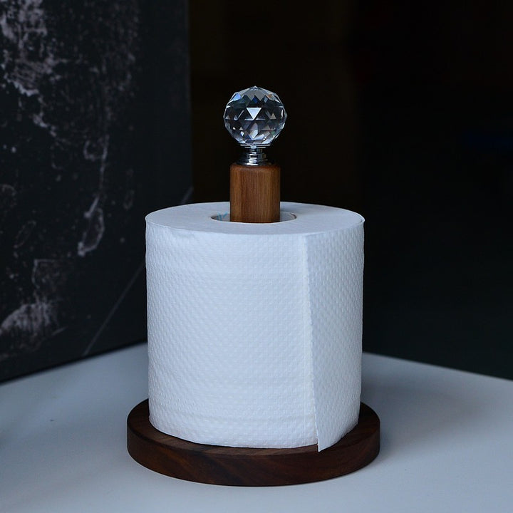 Solid Wood Kitchen Paper Towel Holder