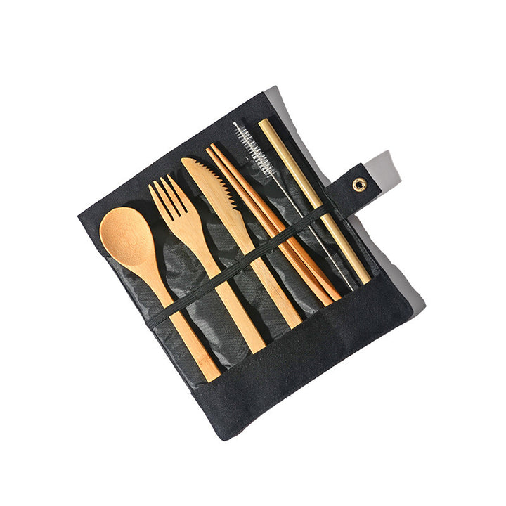 To-Go Bamboo Cutlery Set – Eco-Friendly Travel Essentials