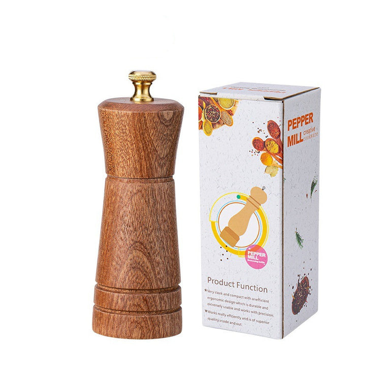 Solid Wood Pepper Seasoning Jar