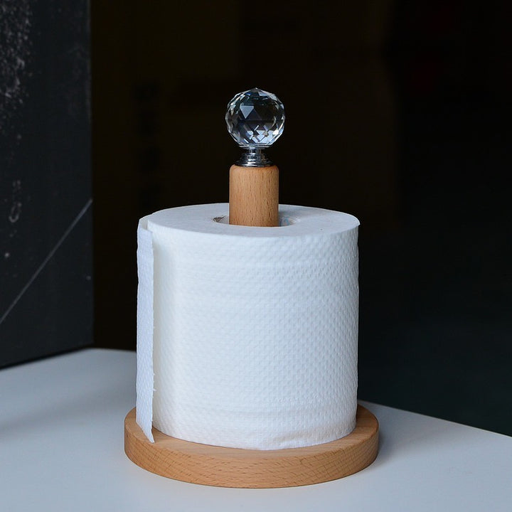 Solid Wood Kitchen Paper Towel Holder