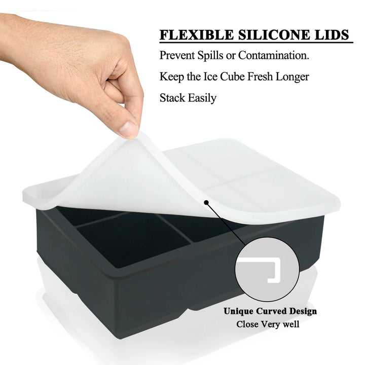Big Ice Tray Mold with lid