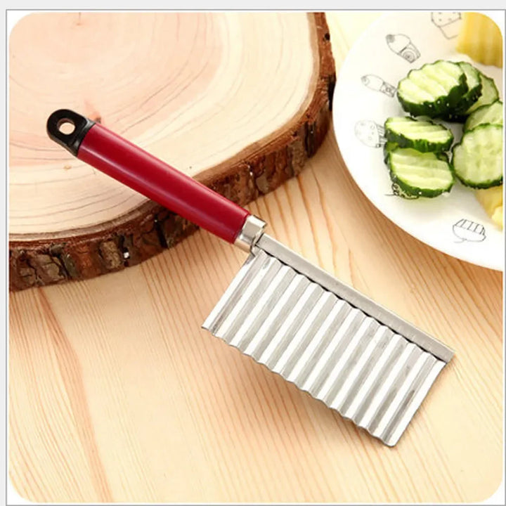 Crinkle Cut Knife – Wavy Stainless Steel Blade