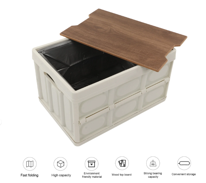 Outdoor storage folding box