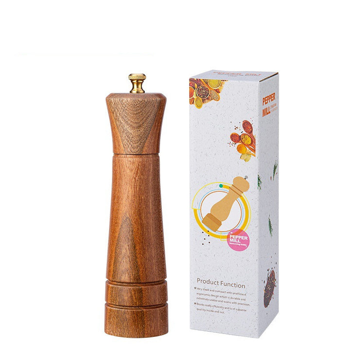 Solid Wood Pepper Seasoning Jar