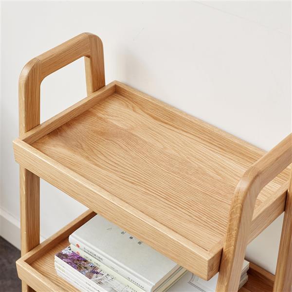 Solid Oak Wood Ladder Shelf